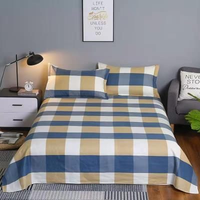 China Nondisposable Factory Wholesale Organic Cotton Bedding Set & King Size Cotton Lattice Pattern Sheets For Home for sale