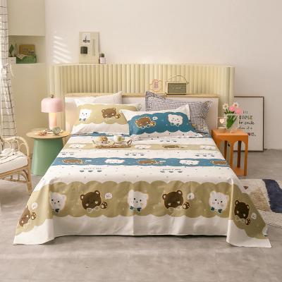 China Home Textile Bedding Sheet 4 Set Decor Nondisposable Bedsheets Printed Soft Warm Bed Sheets for sale