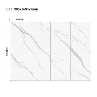 China Marble tile design factory price 90x260 porcelain polished glazed marble look slab tile polished marble look slab wall tiles for sale