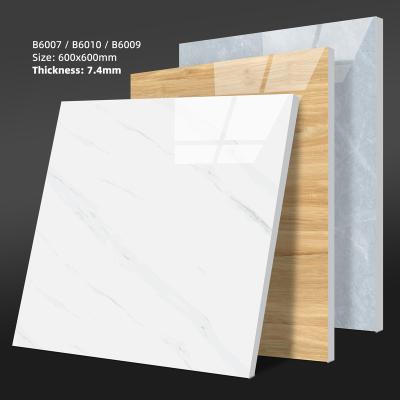 China Full Glazed Floor Tiles 60x60 80x80 7.4mm Thickness 0 Modern Polished Water Absorption Wall Tile For Apartment for sale