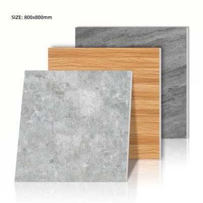 China Modern Porcelain Tile 800x800 Gray Marble Glazed Ceramic Matte Non Slip Floor Tiles For Kitchen for sale