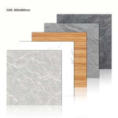 China Modern Matte 800x800 Floor Tile Glazed Garden 80x80 Non Slip Gray Porcelain Bathroom Ceramic Tile for sale