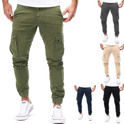 China Logo Mens Customized Breathable Brown Organic Cotton Pants Embroidered Sport Tracksuit Gym Fitness Hombre Sweatpants Pants Mens Joggers for sale