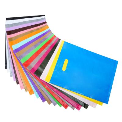 China Recyclable Multicolor Customized Logo Printing Pe Plastic Bag For Shopping Apparel for sale