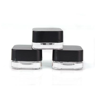 China Hot Sale 3g 5g Round Cosmetic Clear Eye Cream Glass Jar Packaging Cosmetic Cream Bottle With Lid Safe For Kids for sale