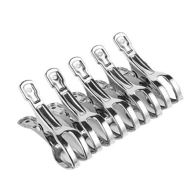 China Stainless Steel Stainless Steel Clothespins Hanging Pins Laundry Clips Windproof Hangers for sale