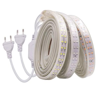 China 220V LANDSCAPE LED Strip Lamp Dimmable IP67 Waterproof Flexible LED 180leds/m White Green Red Pink Light Blue 2835 LED Strip Light for sale