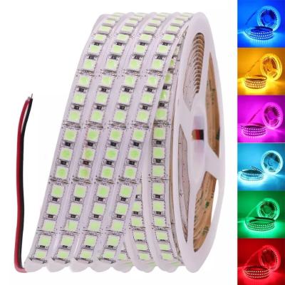 China LANDSCAPE DC 12V LED Strip 5054 IP20 IP65 IP67 Waterproof Flexible Strip Light Lamp 5m/lot 120LEDs/m 5050 LEDs Brighter for sale