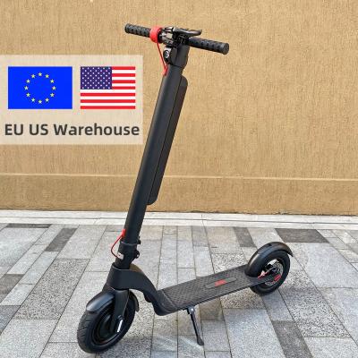 China US EU warehouse X8 electric scooter 10 inch 350W unisex foldable electric scooter 10AH with removable battery for sale