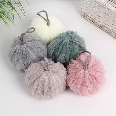 China EXFOLIATE Bath Shower Sponge Shower Loofah Balls 60g For Body Wash Bathroom Men Women Mesh Net Brush Pouf Bath Shower Ball for sale