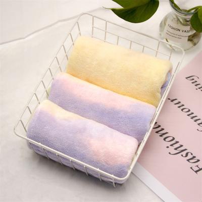 China QUICK DRY Rainbow Colors Gently Peel Bath Towels Friendly Super Absorbent Dry Household Cheap Face Towel for sale