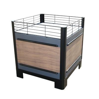 China High Quality Supermarket/Store Display Rack Promotion Table Wood Metal Supermarket Promotion Counter for sale