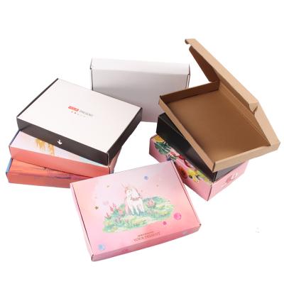 China Recycled Clamshell Box Custom Multicolor Corrugated Nice Gift Packaging Materials High Quality Box for sale