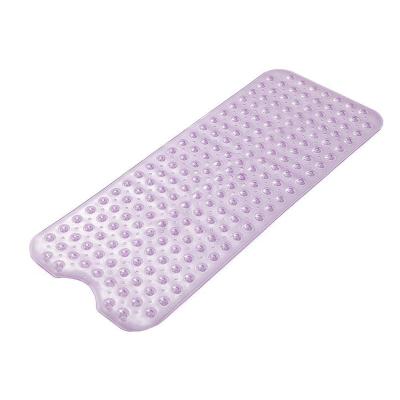 China Sustainable 2022 Hot sell  40*100cm PVC bathroom use anti slip bath mat for sale