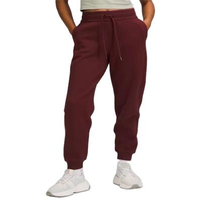 China Wholesale High Quality Custom Breathable Women's Cotton Fleece Slim Jogger Sweatpants Polyester For Winter for sale