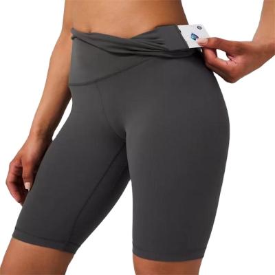 China High Quality Hot Sale Cheap Breathable Seamless Women Cycling Sports Leggings Line Shorts Yoga for sale