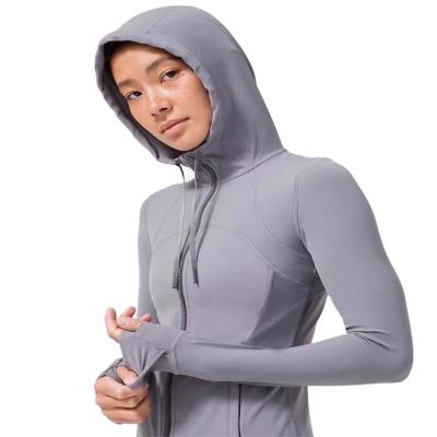 China Breathable High Quality Goods Using Various Women Sportswear Fitness Gym Training Wear Jacket Hoodie for sale