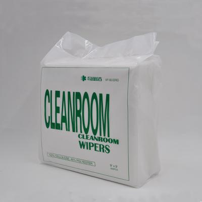 China Stocked Multipurpose Lint Free Degreasing Industrial Cleaning Disposable Cleanroom Paper Wipes for sale