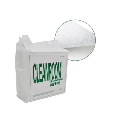 China Stocked Industrial disposable spunlace non-woven 0609 paper cleanroom dry wipes for sale