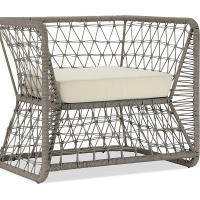 China Modern Outdoor Furniture 2023 Hot Sale Design Metal Rope Frame Woven Garden Chair for sale