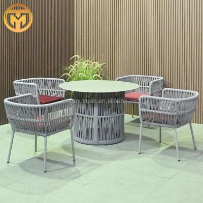 China New Modern Outdoor Cane Chair Balcony Courtyard Simple Leisure Chair Garden Woven Nordic Outdoor Garden Chair for sale