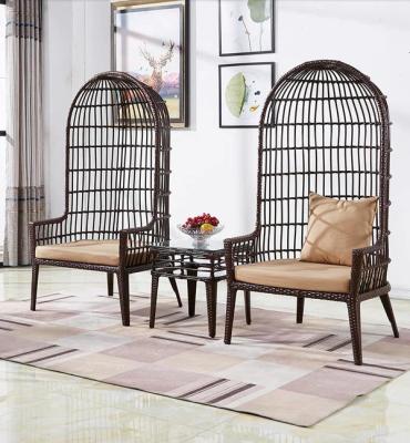 China Classical European style metal frame birdcage coffee table set of 2023 series modern outdoor garden furniture for sale