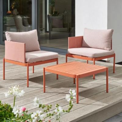 China 2022 Modern Design Modern Design Outdoor Furniture Garden Series Hot Selling Teak Frame Coffee Table Set for sale