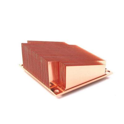 China Custom Aluminum Copper Stamping Skid Heatsink OEM Heatsink Parts Electronics Plate Radiator Chian for sale