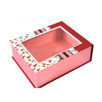 China Factory price high quality handmade paper towel integrated paper box with clear window on top wholesale for sale