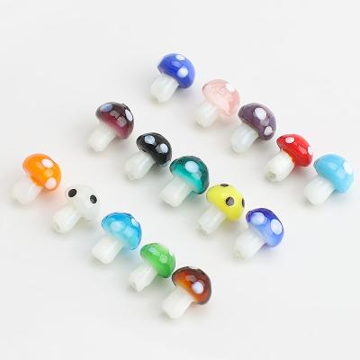 China Natural Stone Beads For Bracelets Capinhas Charm Crystal Pendant Mushroom Beads Opaque Matched Beads Lampwork Beads Charm Findings For Jewelry Dropshipping for sale