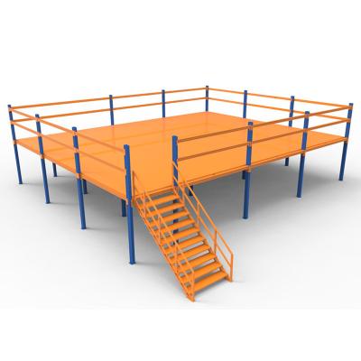 China Multi Metallic Corrosion Protection Racks Mezzanine Floor Racking System for sale