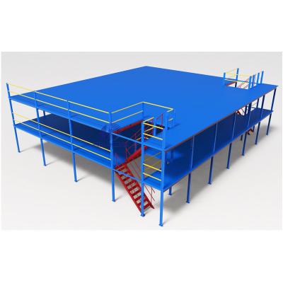 China High Quality Adjustable Corrosion Protection Hot Sale Warehouse Storage Mezzanine Rack Attic Shelves for sale