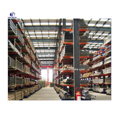 China Corrosion Protection Adjustable Heavy Duty Double Side Metal Warehouse Industrial Pallet Stretching Cantilever Rack For Furniture for sale