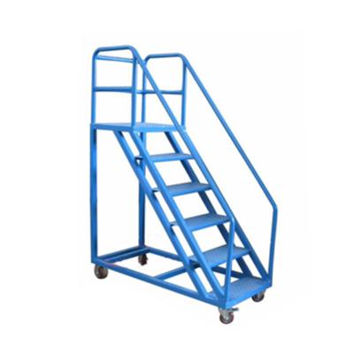 China Folding Ladders China Supplier Warehouse Storage Adjustable Optional Ladder Truck for sale