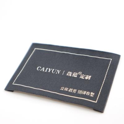 China High-end custom woven custom woven label toy label toy factory direct sales viable high-end woven thick woven label for sale