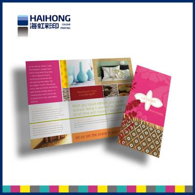 China Professional Advertising folded brochure printing services with  4c , B &W , Pantone color for sale