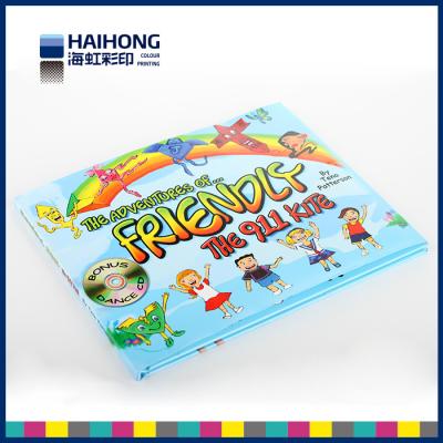 China Children hardcover book printing 157gsm art paper wrapped with 2.5mm grey board for sale