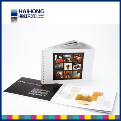 China Hardcover Spiral Bound Booklet Printing with single or double wire O bound Binding for sale