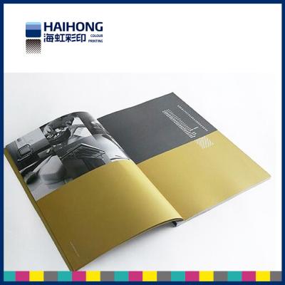 China Elegant matte coated art paper printed magazine with sewn and glue bound Binding for sale