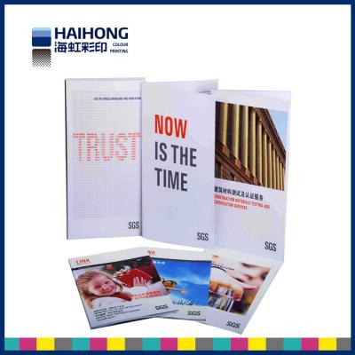 China Small  Soft Cover Saddle Stitch Book Printing binding , catalogue and brochure printing for sale