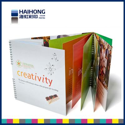 China A4  CMYK , 4C Spiral Bound Book Printing / brochure printing and binding service for sale