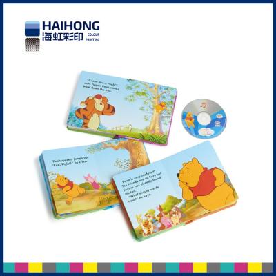 China Children funny photo board books printing with CD / DVD /C1S cardboard paper material for sale