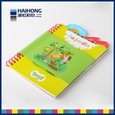 China Eco - friendly coil bound book printing / spiral notebook printing spot UV , Embossed & depossed for sale