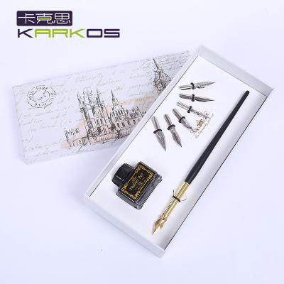 China Calligraphy Writing Pen Wooden Writing Calligraphy Pen Set for sale