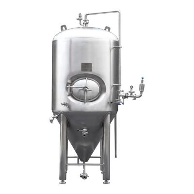 China Hotels 2500L Beer Brewing Equipment Stainless Steel Fermentation Tank BRITE Tank Storage Tank for sale