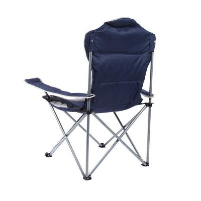 China Modern Custom Lightweight Portable double-layer enlarged quilted armchair Camping Chair Folding Outdoor Seat Beach Camping Travel Chair for sale