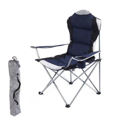 China Modern Modern leisure Folding Chair High Back Camp metal Chair armchair Portable Camping Lounge Travel Outdoor Seat beach camping chair for sale