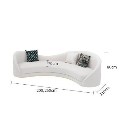 China Cooling Modern Living Furniture Italian Designs Simple Custom Luxury glossy board Modular Unit  Made In China section leisure couch sofa for sale