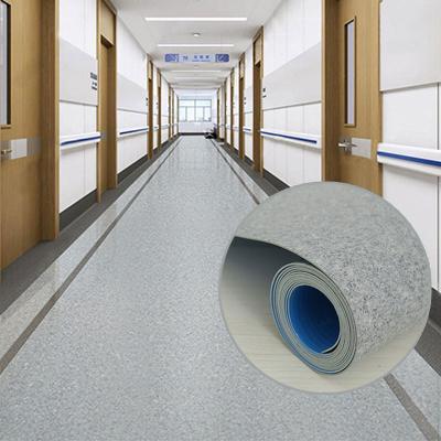 China Anti-slip Industrial High quality Professional Classic Wear Resistant Antiskid Elastic composite plank Antistatic Vinyl PVC flooring roll for sale