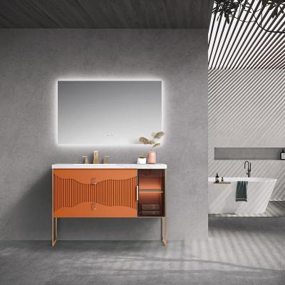 China Manufacturer's direct sales of modern high-end bathroom cabinets with cabinets and mirrors for sale